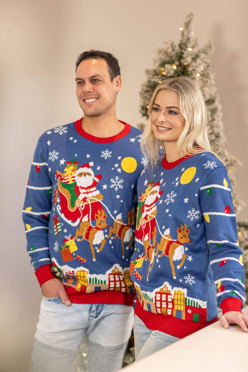 Men s Light Up Christmas Jumper Christmas Jumpers NZ