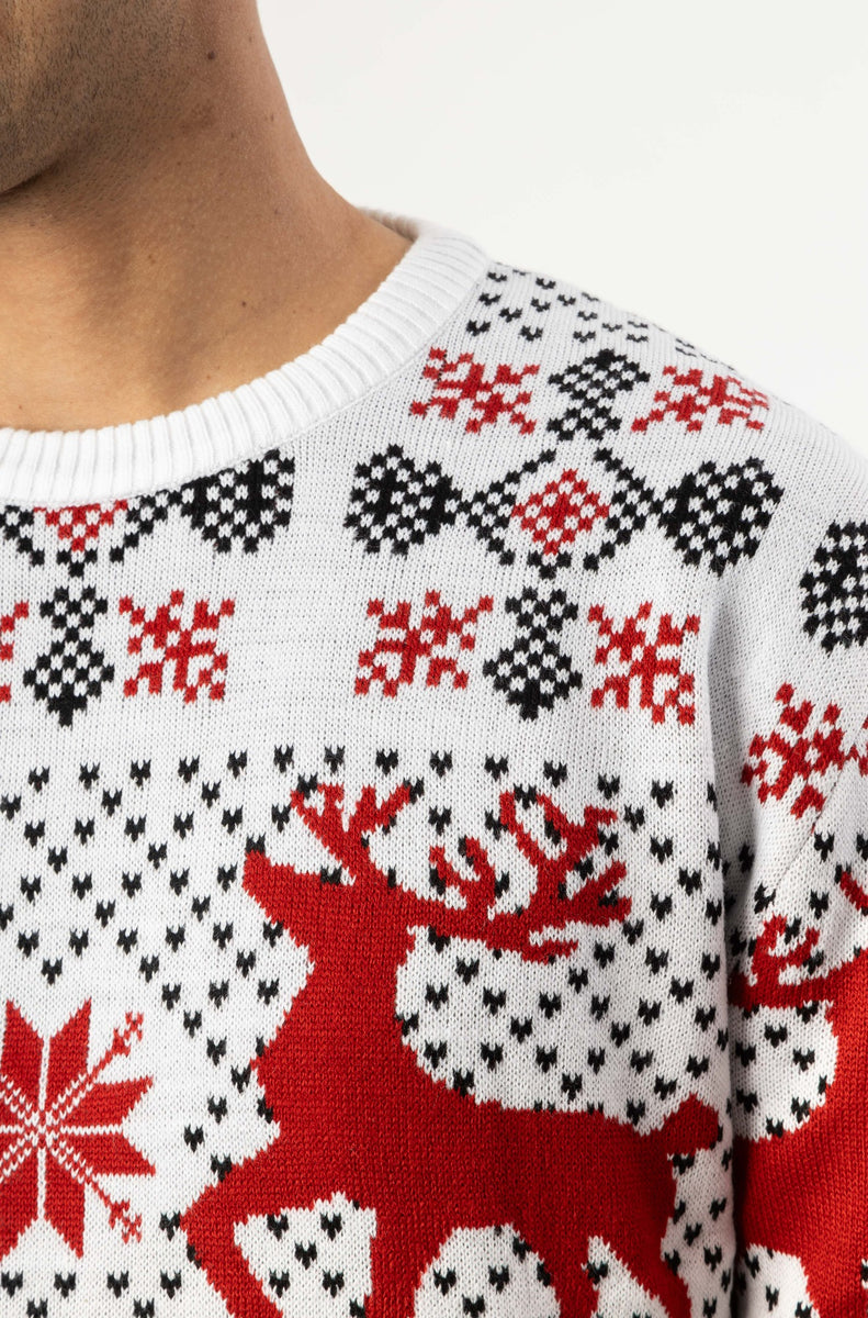 White hot sale xmas jumper