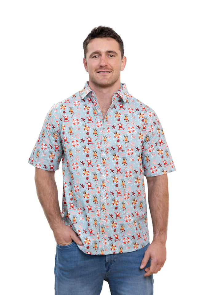 Men's Cool Santa Party Shirt