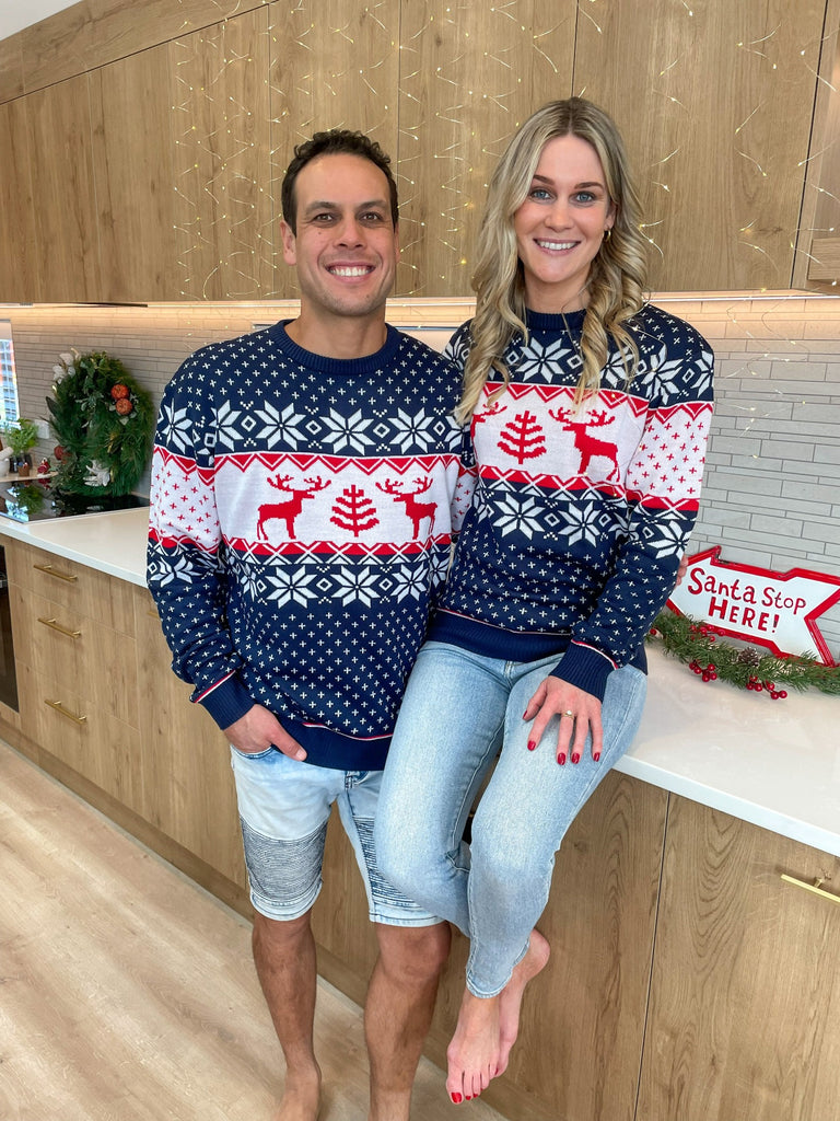 matching couples christmas jumpers