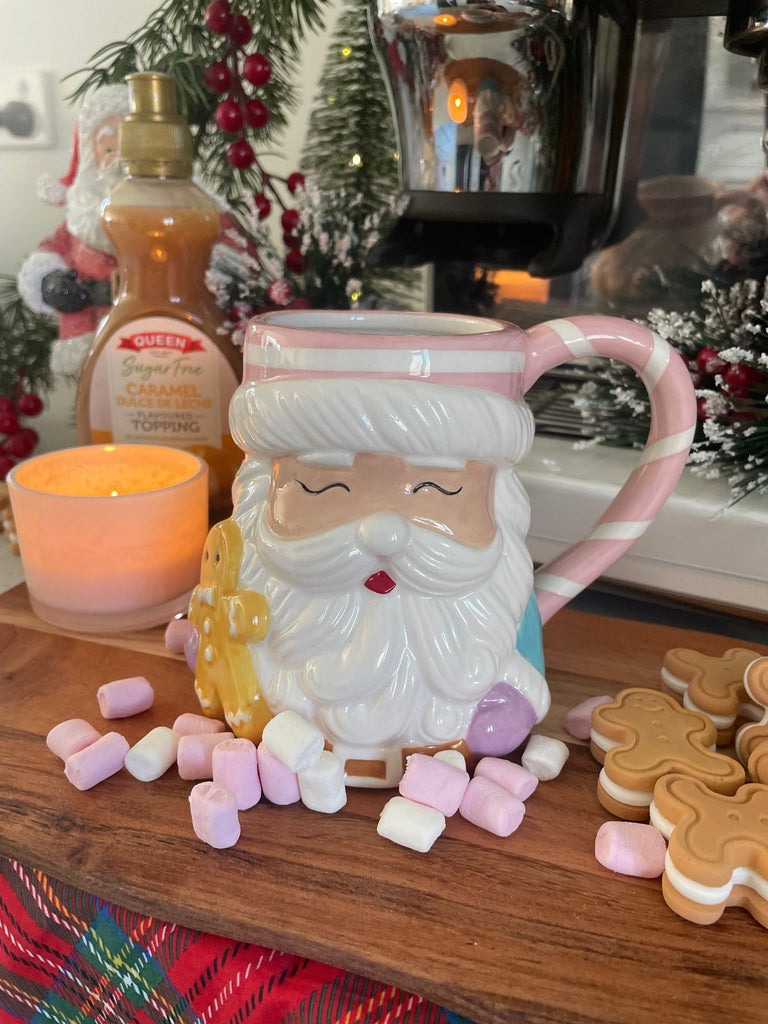 cute santa christmas mug