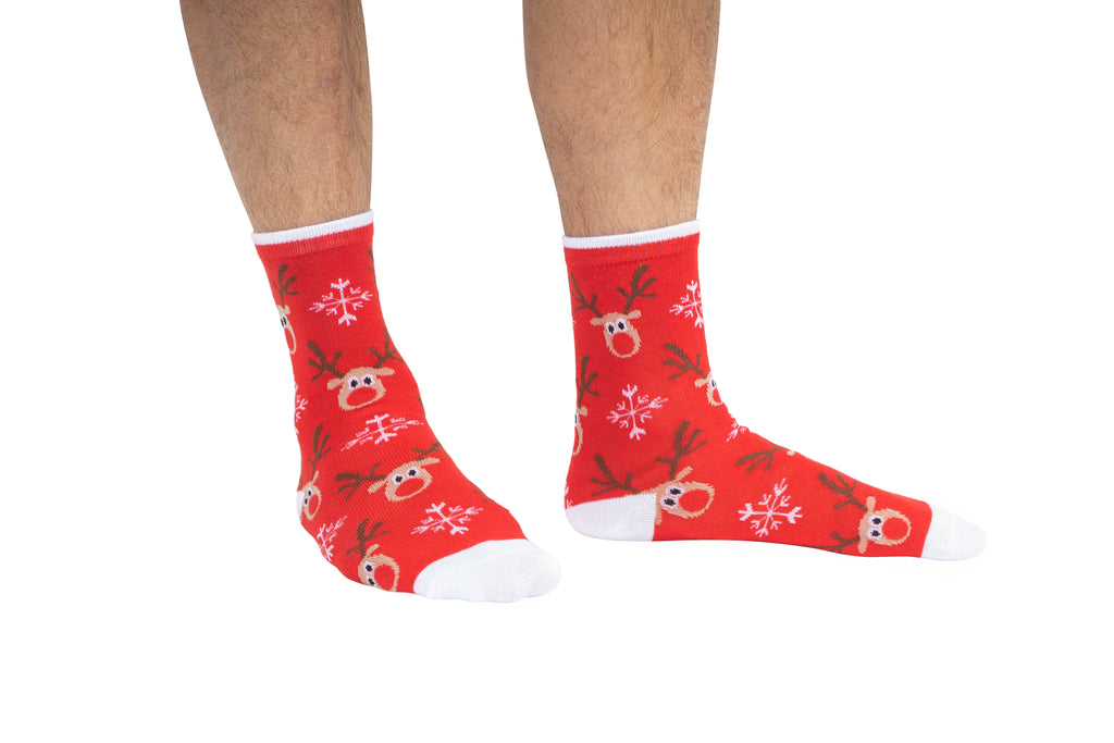 rudolph christmas socks