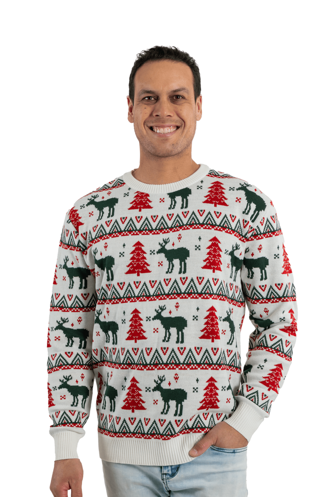 mens winter wonderland christmas jumper