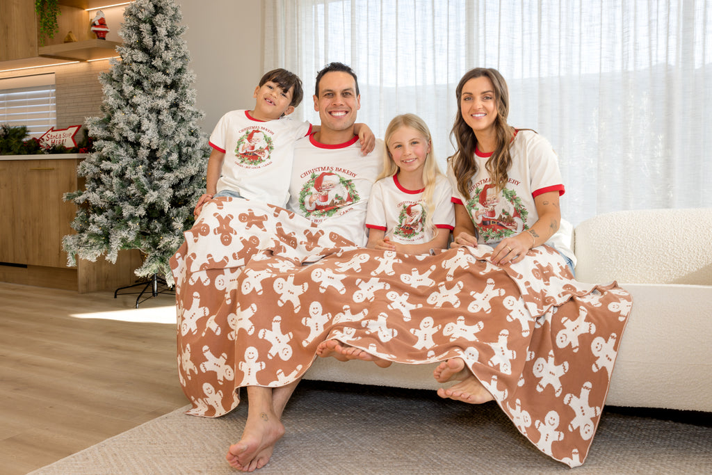 Gingerbread christmas blanket