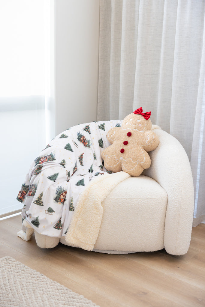 Miss Gingerbread Christmas Cushion