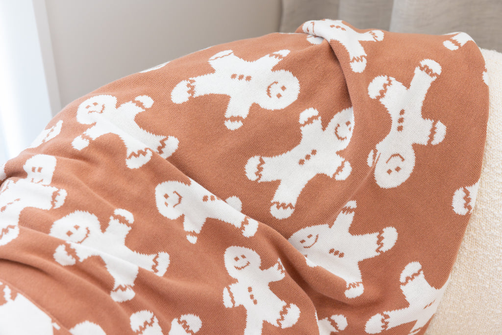Gingerbread christmas blanket nz