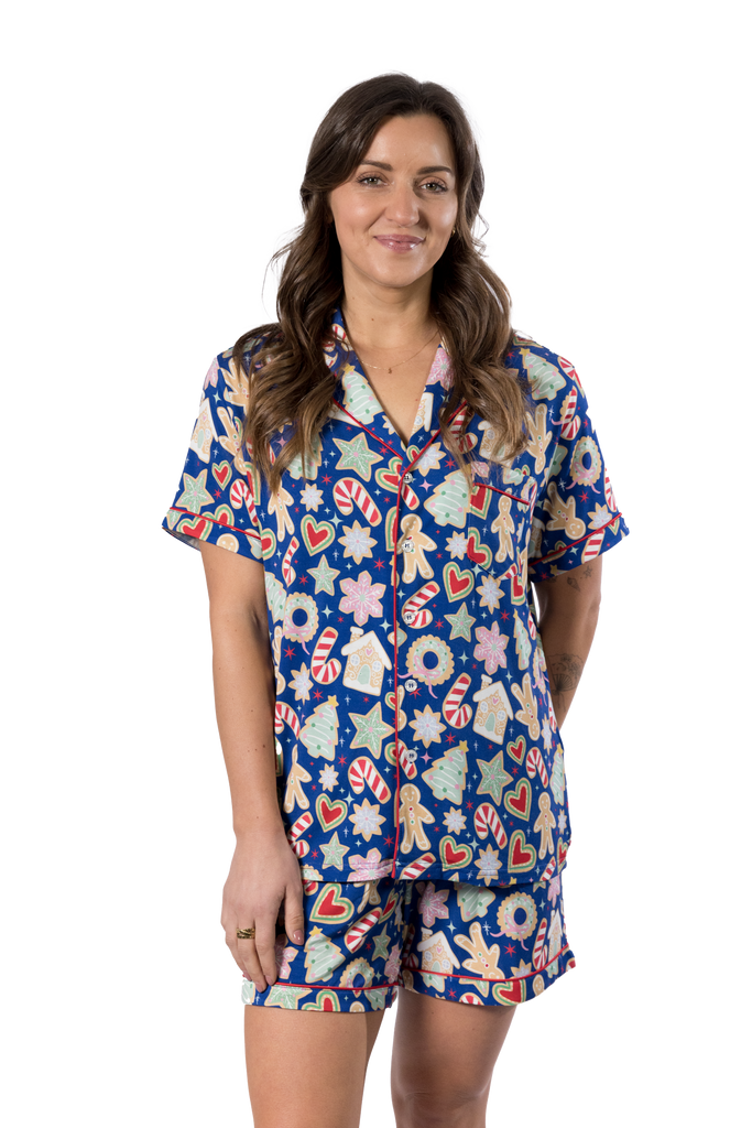 womens gingerbread christmas pjs