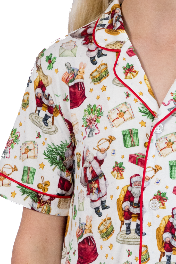 traditional santa christmas pyjamas