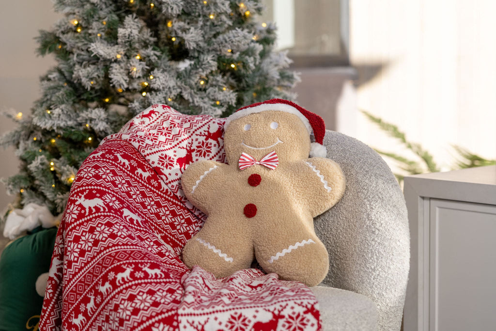 gingerbread christmas cushion