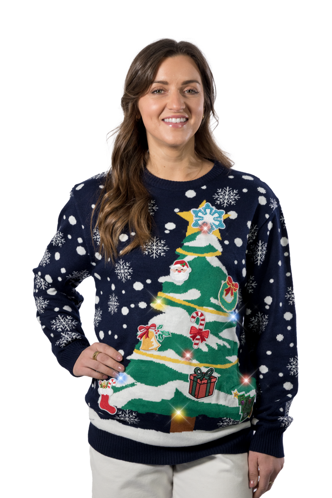 womens light up christmas jumper