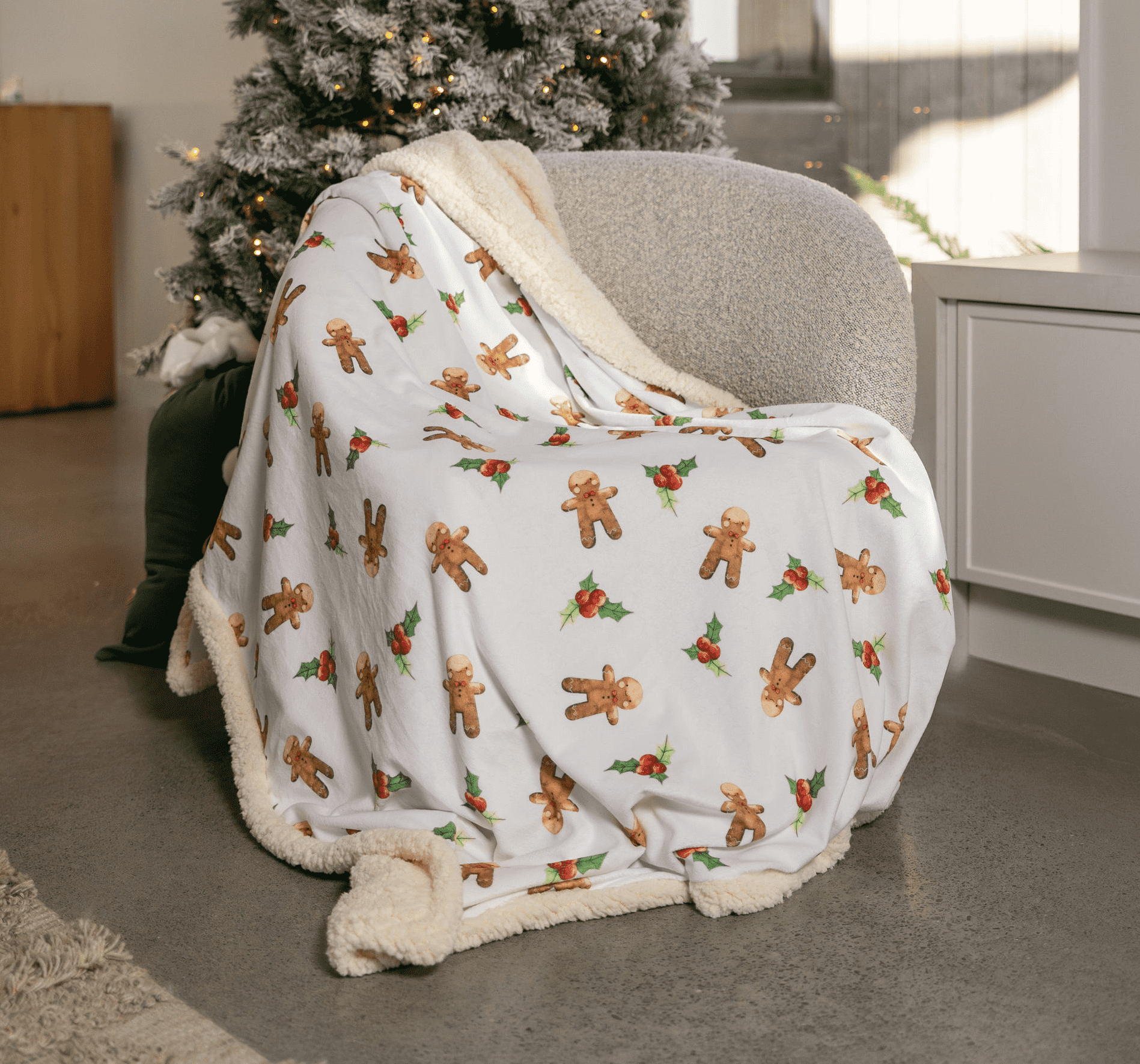 Gingerbread Christmas Blanket Christmas Jumpers NZ