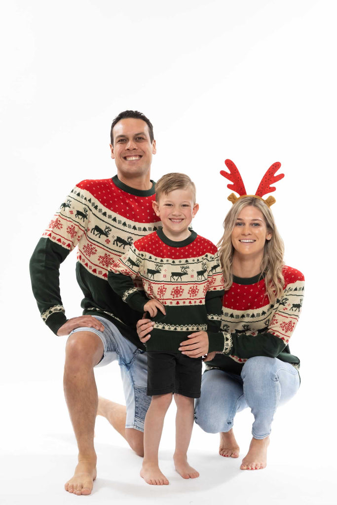 matching family christmas jumpers