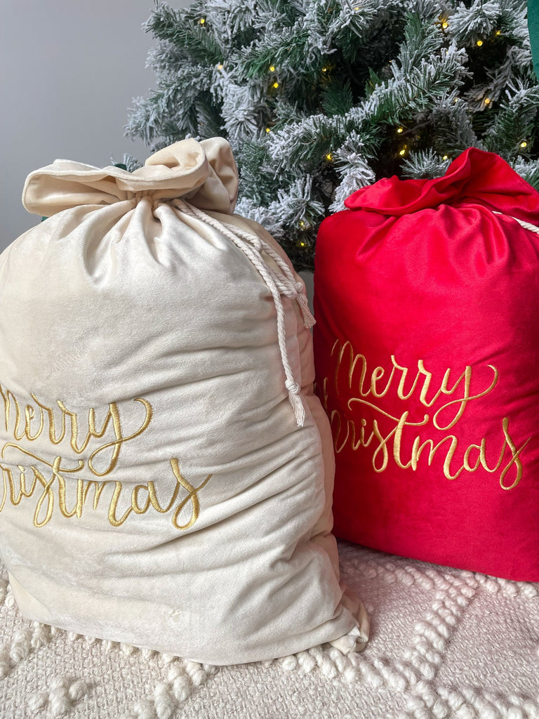 beautiful santa sacks